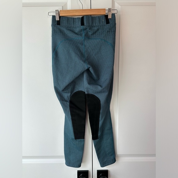 Kerrits Women’s Fleece Lite Chevron Equestrian Breeches Blue/Black (Size S) - Picture 3 of 11